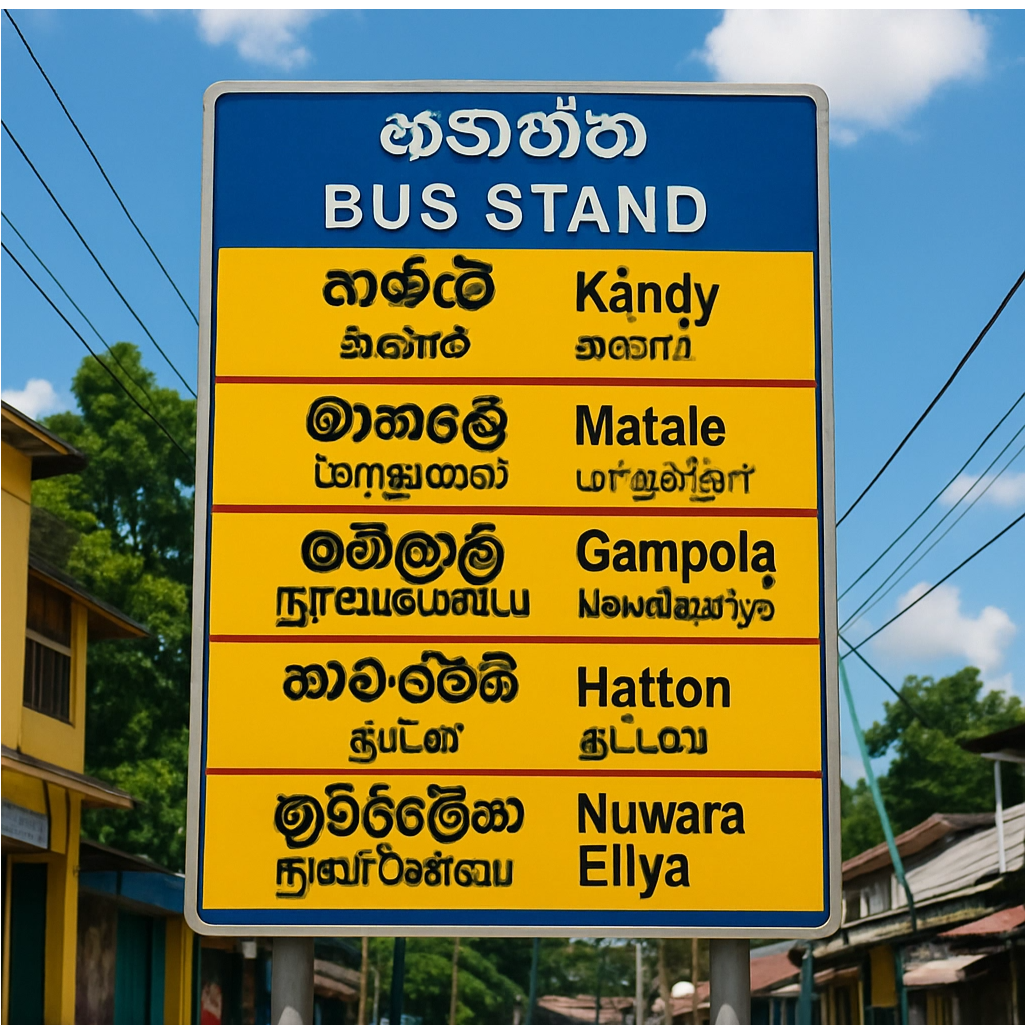 Sri Lanka bus routes for tourists